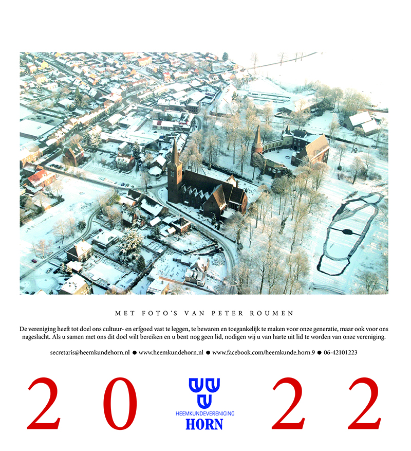 19 13 Heemkunde Horn kalender 2019 m. kader pdf 13 voorblad
